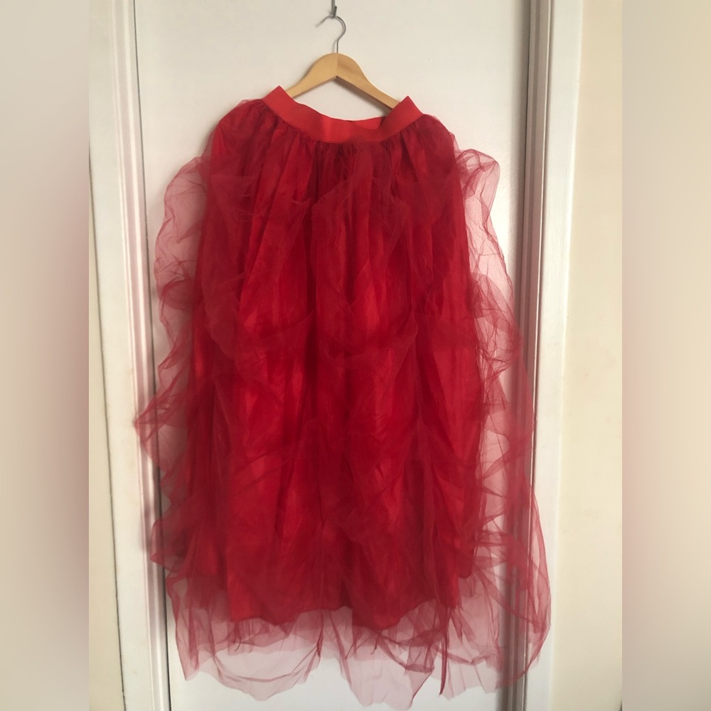 WOMENS Red Adult Tutu Dress Skirt